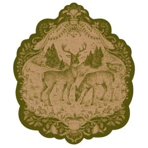 Kalıp Kesim Moss Fable Fauna Kağıt Amerikan Servis 12li Paket
