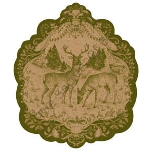 Kalıp Kesim Moss Fable Fauna Kağıt Amerikan Servis 12li Paket