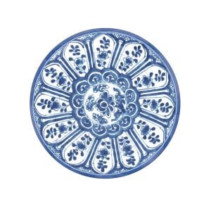 Indigo Garden Mavi/Beyaz Salata/Tatlı Tabakları