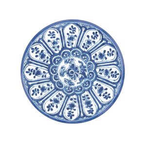Indigo Garden Mavi/Beyaz Salata/Tatlı Tabakları