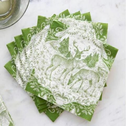 Fable Toile Cocktail Napkin - Pack of 20