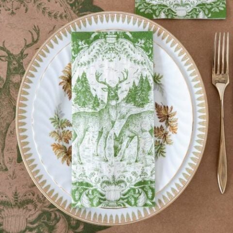 Fable Toile Guest Napkin - Pack of 16