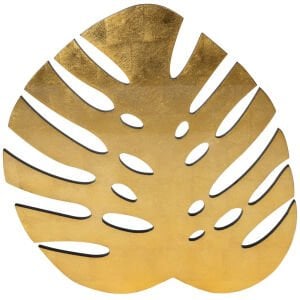 Monstera Yaprak Altın Ttop Servis Altlığı Lake Kalıp Kesim