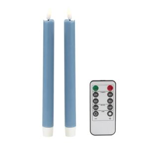 23cm LED Candle Chambray