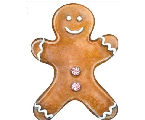 Gingerbread Man Table Accent - Pack of 12