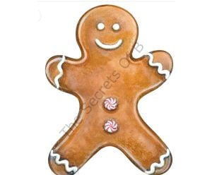 Gingerbread Man Masa Dekoru 12li Paket
