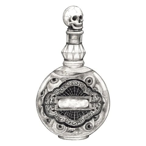 Poison Bottle Table Accent - Pack of 12
