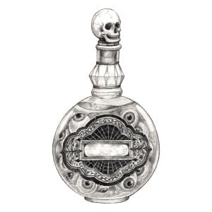 Poison Bottle Masa Dekoru 12li Paket