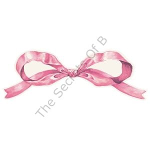 Pembe Bow Masa Dekoru 12li Paket