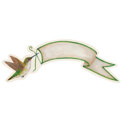 Hummingbird Banner Table Accent - Pack Of 12
