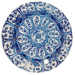 Indigo Garden Round Lacquer Placemat