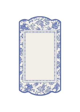 Blue Regal Peacock Table Card - Pack Of 12