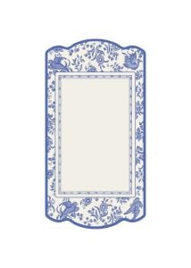 Blue Regal Peacock Table Card - Pack Of 12
