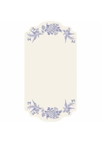 Blue Asiatic Pheasants Table Card - Pack Of 12