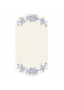 Blue Asiatic Pheasants Table Card - Pack Of 12