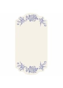 Blue Asiatic Pheasants Table Card - Pack Of 12