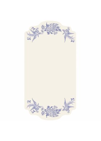 Blue Asiatic Pheasants Table Card - Pack Of 12