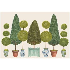 Topiary Garden Placemat- Pad Of 24 Sheets