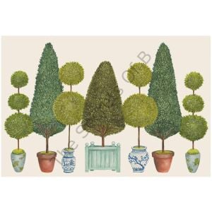 Topiary Garden Kağıt Amerikan Servis 24li Blok