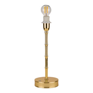 Bamboo LED Lamp Base in a refined gold finish