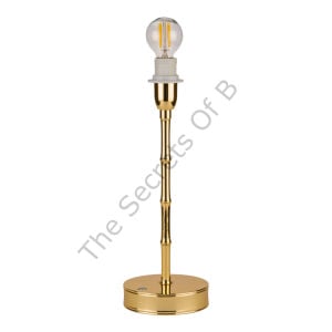 Bambu Desenli Gold Çelik Lamba Ayağı