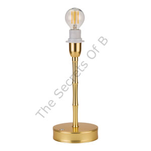 Bambu Desenli Gold Çelik Lamba Ayağı