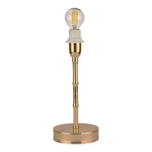 Bamboo LED Lamp Base in a refined matt gold finish