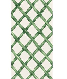 Green Lattice Guest Napkin - Pack Of 16