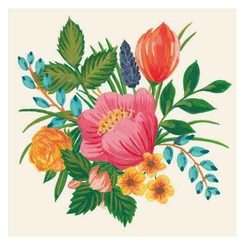 Sweet Garden Cocktail Napkin - Pack Of 20