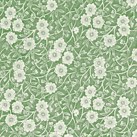 Green Calico Cocktail Napkin - Pack Of 20