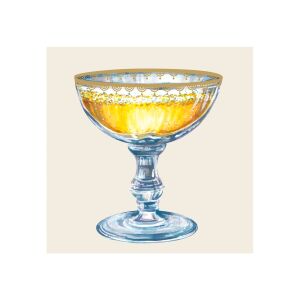 Champagne Kadehi Coupe Kokteyl Peçetesi 20li Paket