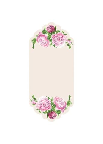 Peony Table Card - Pack Of 12