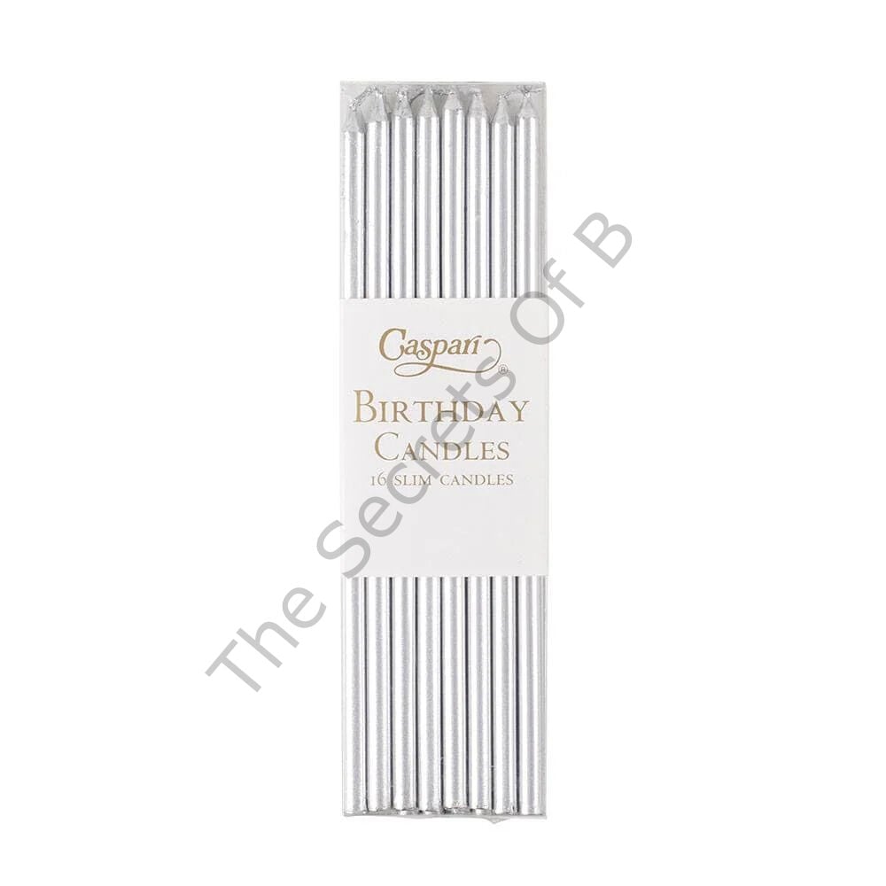 Silver Ince Doğum Günü Mumları