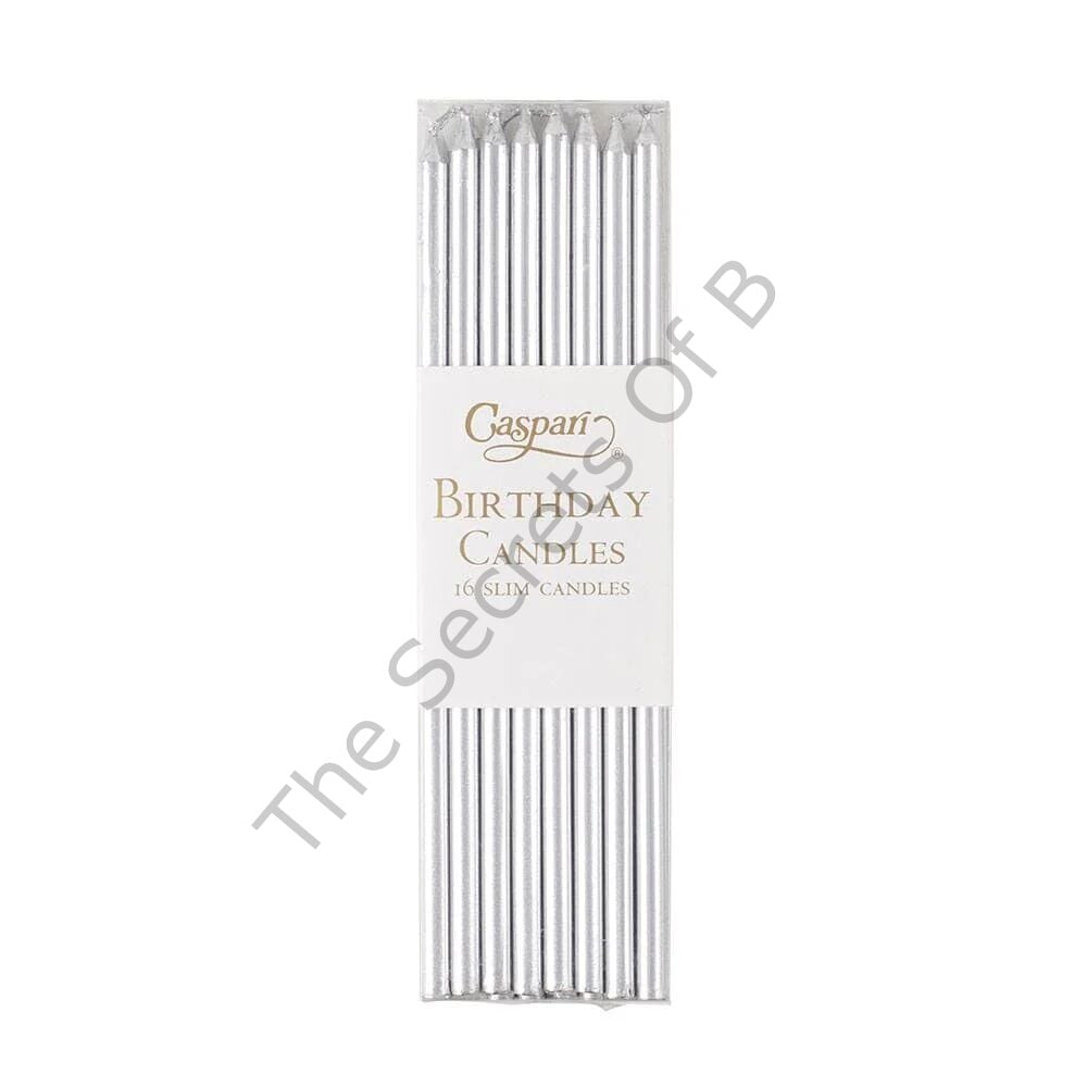 Silver Ince Doğum Günü Mumları