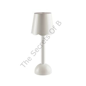 Scallop Beyaz Lake Şarjlı LED Masa Lambası
