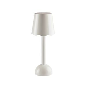 Scallop Beyaz Lake Şarjlı LED Masa Lambası