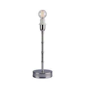 Bamboo LED Lamp Base in a refined silver finish