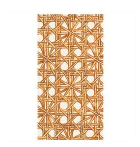 Rattan Weave Guest Napkin Pack Of 16
