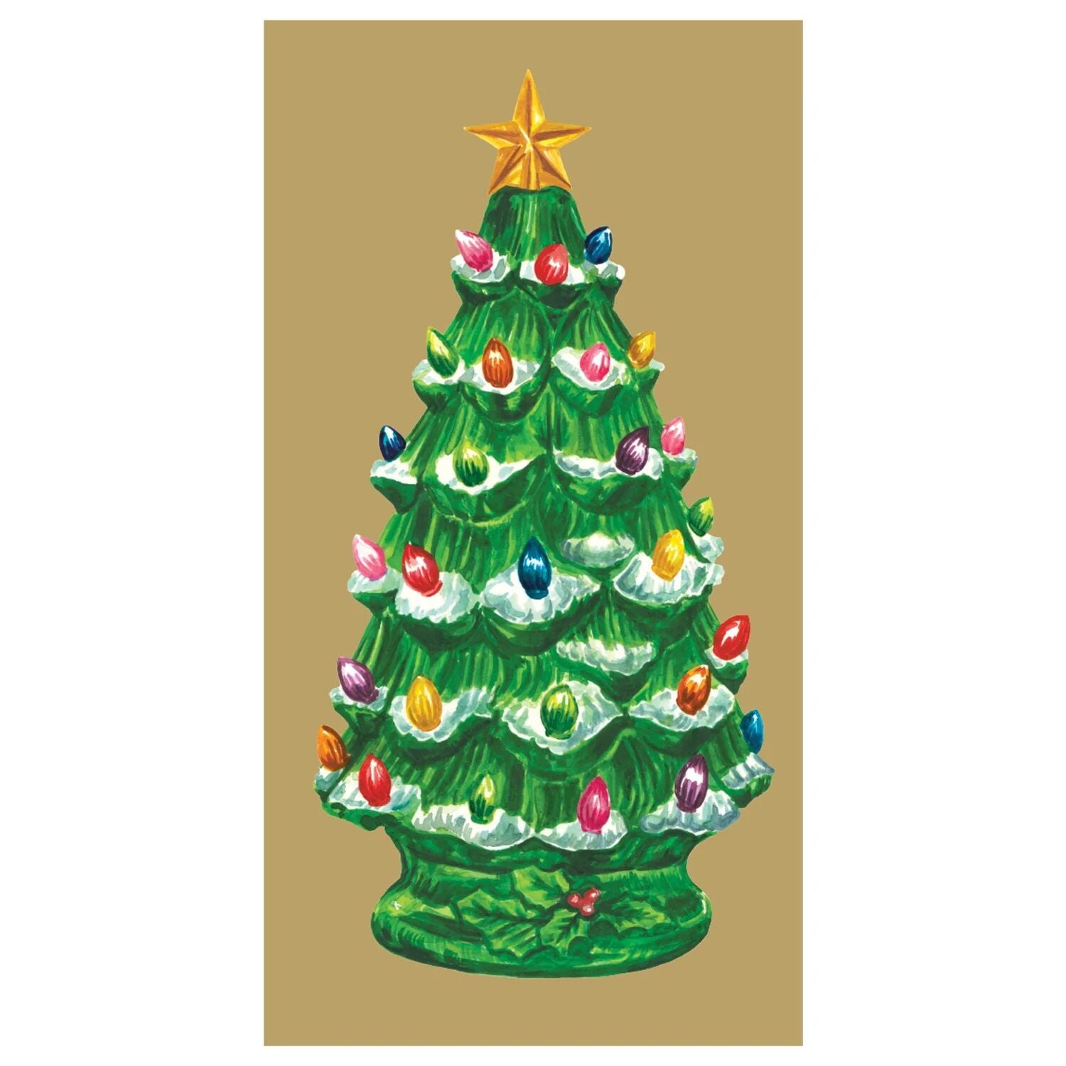 Vintage Christmas Tree Kokteyl Peçetesi 20li Paket