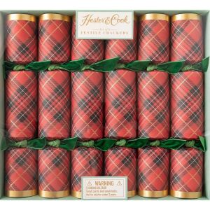 Kırmızı Plaid Kutlama Krakeri