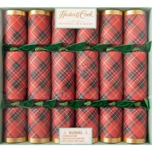 Kırmızı Plaid Kutlama Krakeri