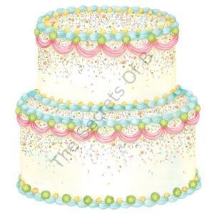 Kalıp Kesim Birhday Cake Kağıt Amerikan Servis 12li Paket