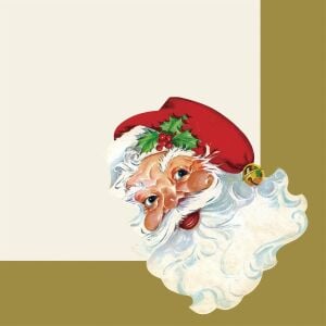 Santa Cocktail Napkin Pack Of 20