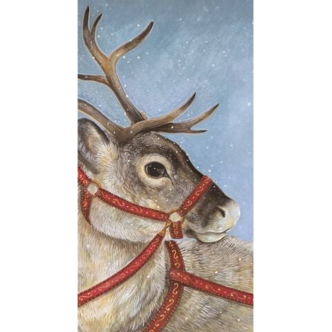 Dashing ReinDeer Coctail Napkin Pack Of 16