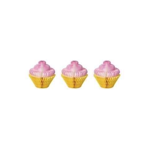 Honeycomb Small Cupcake Set of 3