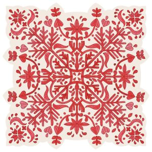 Die Cut Fair Isle Snowflake Placemat 12 Sheets