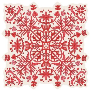 Die Cut Fair Isle Snowflake Placemat 12 Sheets