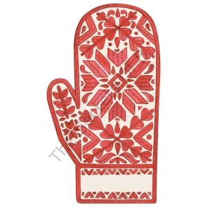 Fair Isle Mitten Masa Dekoru 12li Paket
