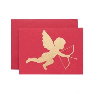 Kırmızı Cupid Tebrik Kartı