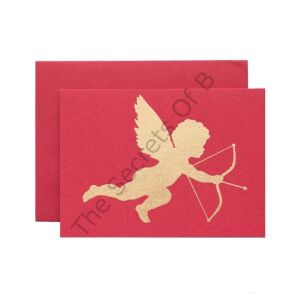 Kırmızı Cupid Tebrik Kartı